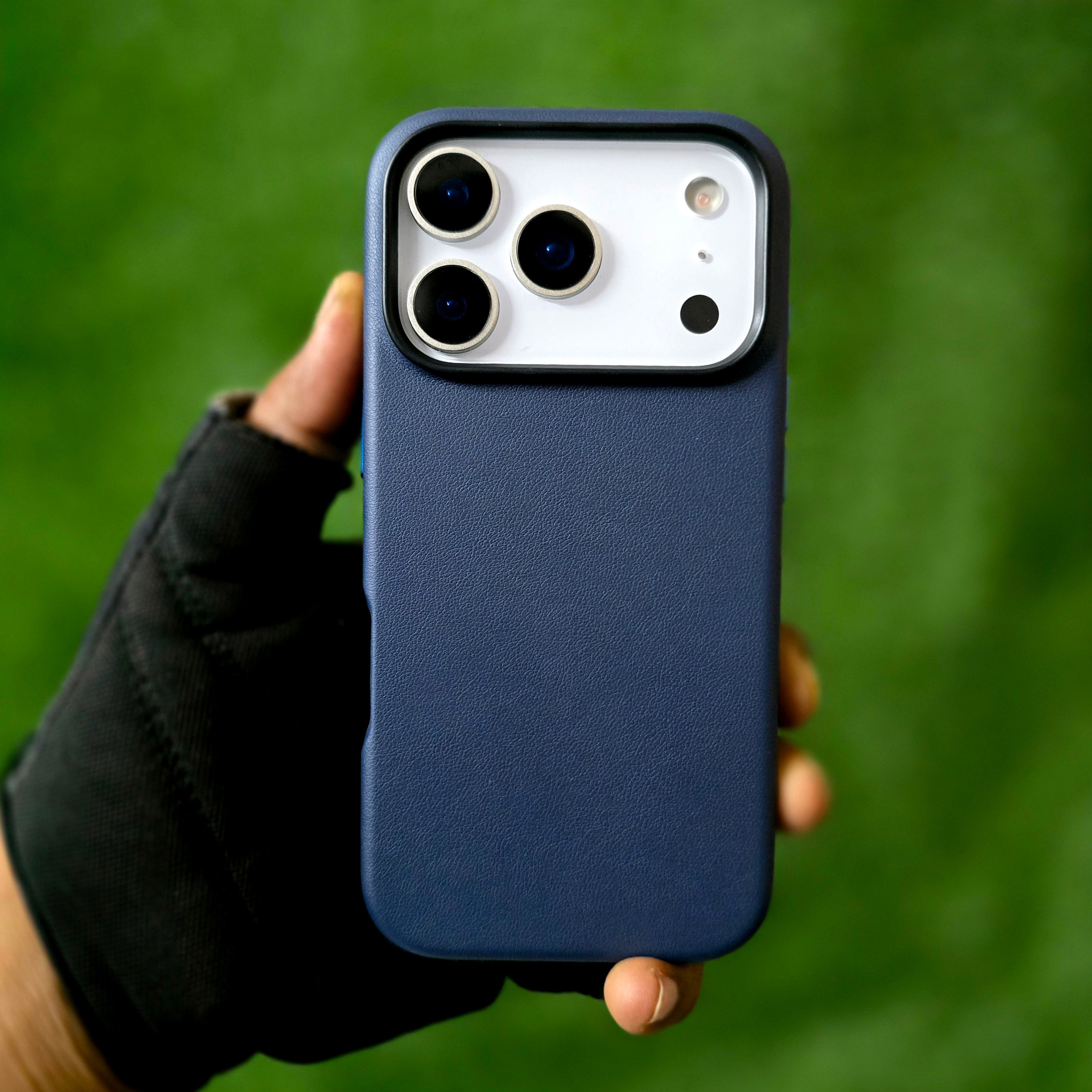 iPhone 17 Pro Leather Cover, Genuine Kzdoo Noble Collection Series Leather Case - Blue