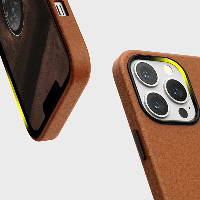 K-doo iPhone 14 Leather Case Back Cover