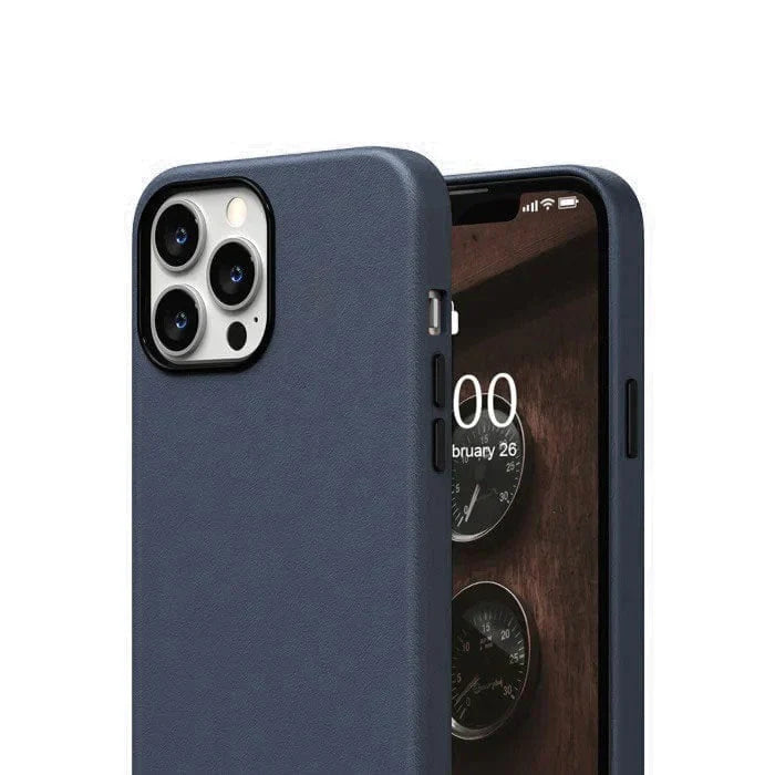 K-doo iPhone 14 Leather Case Back Cover