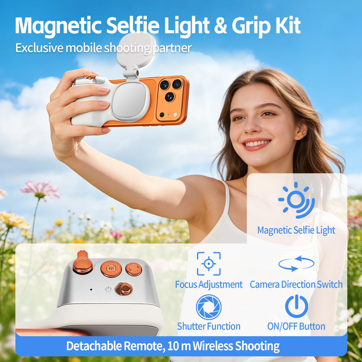 MagSafe Camera Grip with Selfie Light and Remote, photo 2