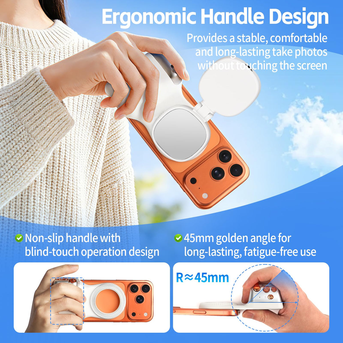 MagSafe Camera Grip with Selfie Light and Remote, photo 3