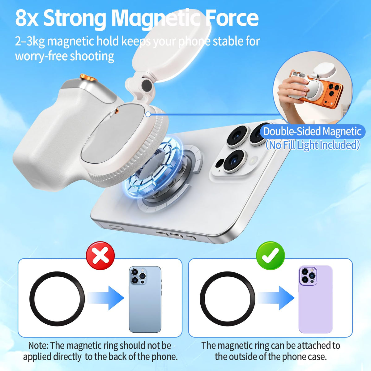 MagSafe Camera Grip with Selfie Light and Remote, photo 8