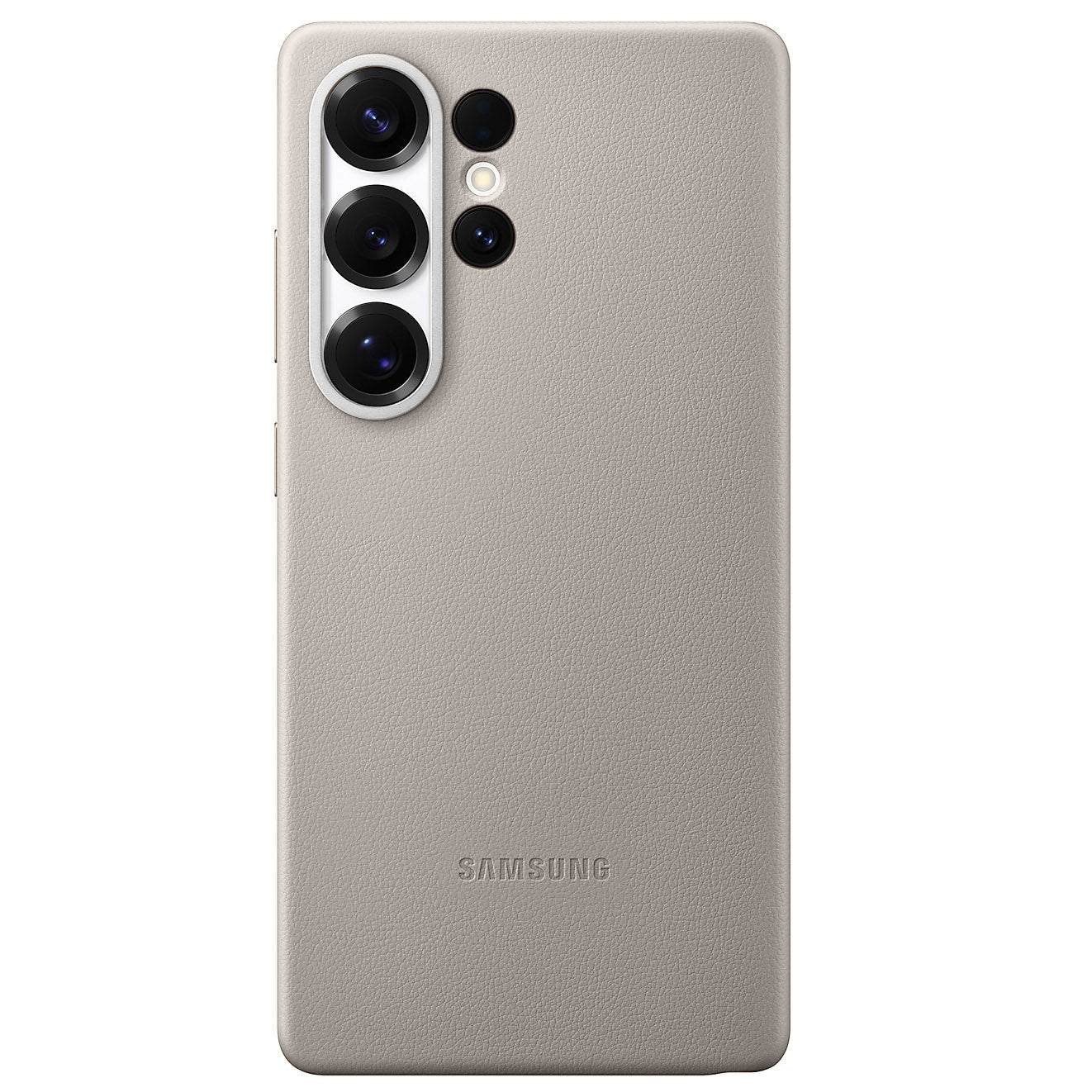 Samsung Galaxy S25 Ultra Kindsuit Leather Back Cover Case - Titanium