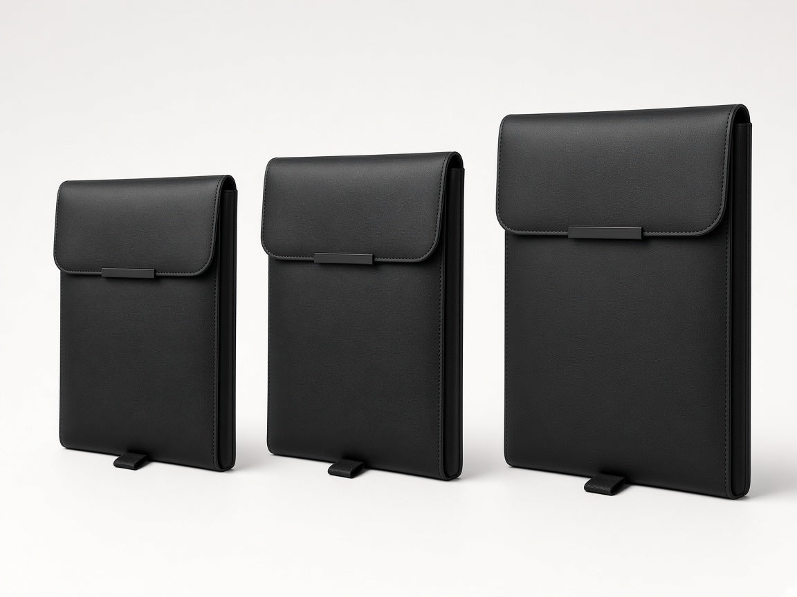 3-in-1 laptop sleeve size lineup: 13 inch, 14 inch and 15.6 inch