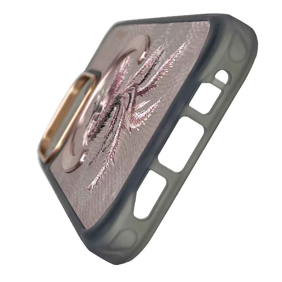 iPhone 16 Pro Max Nimmy Embroidery Dream Animal Series Magsafe Case - Phoenix