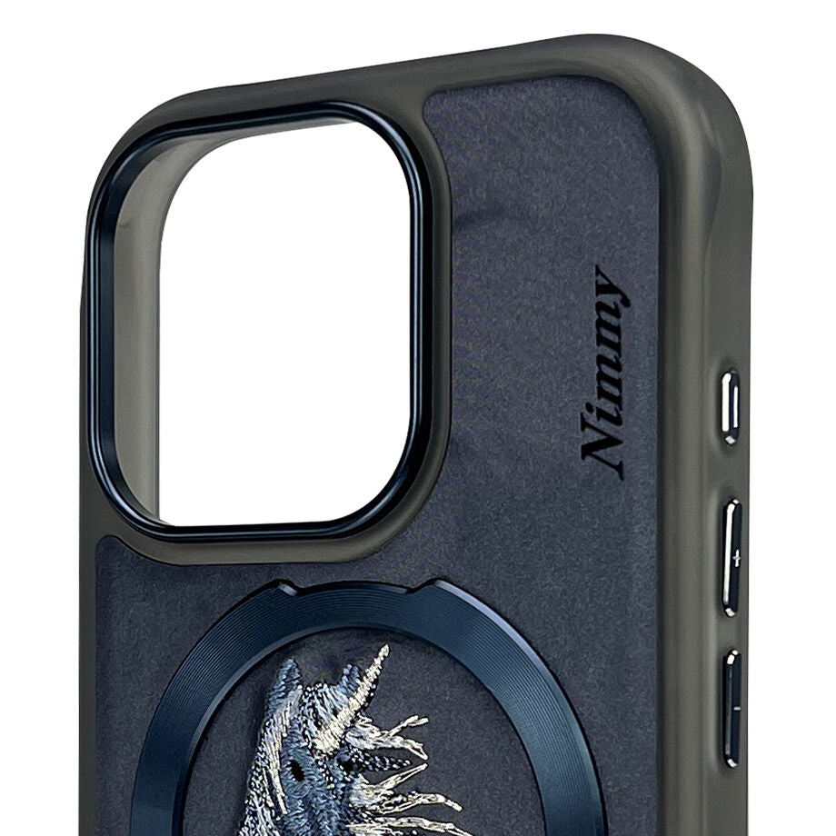 iPhone 16 Pro Max Nimmy Embroidery Dream Animal Series Magsafe Case - Unicorn
