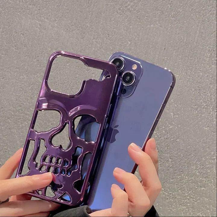 iPhone 13 Hollow Skull Design Case