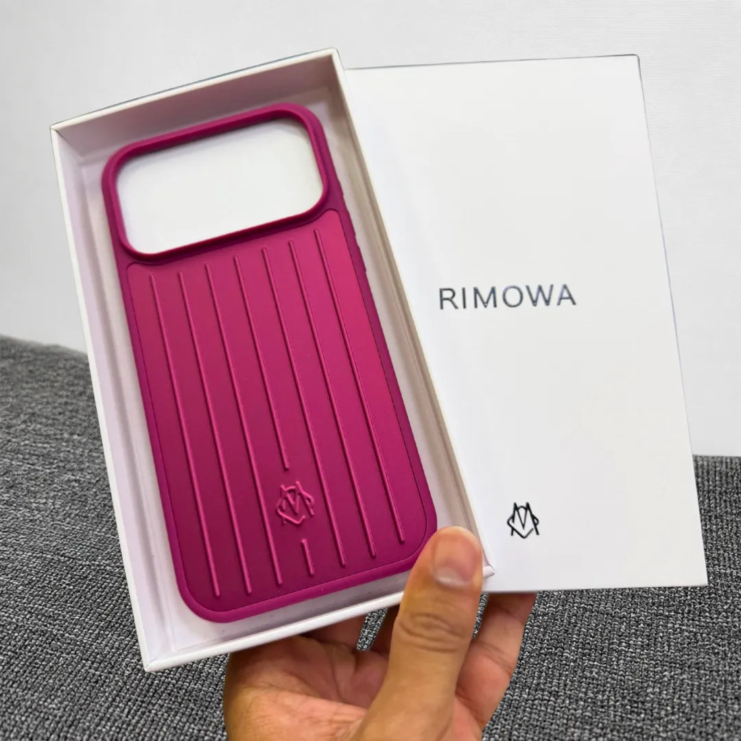 RIMOWA Aluminium Grooved Case, Red, in the box