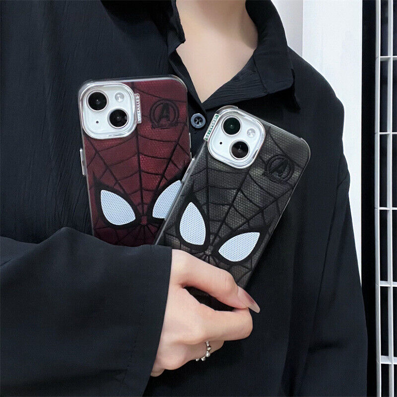 iPhone 14 Marvel Spiderman Shockproof Case - Red