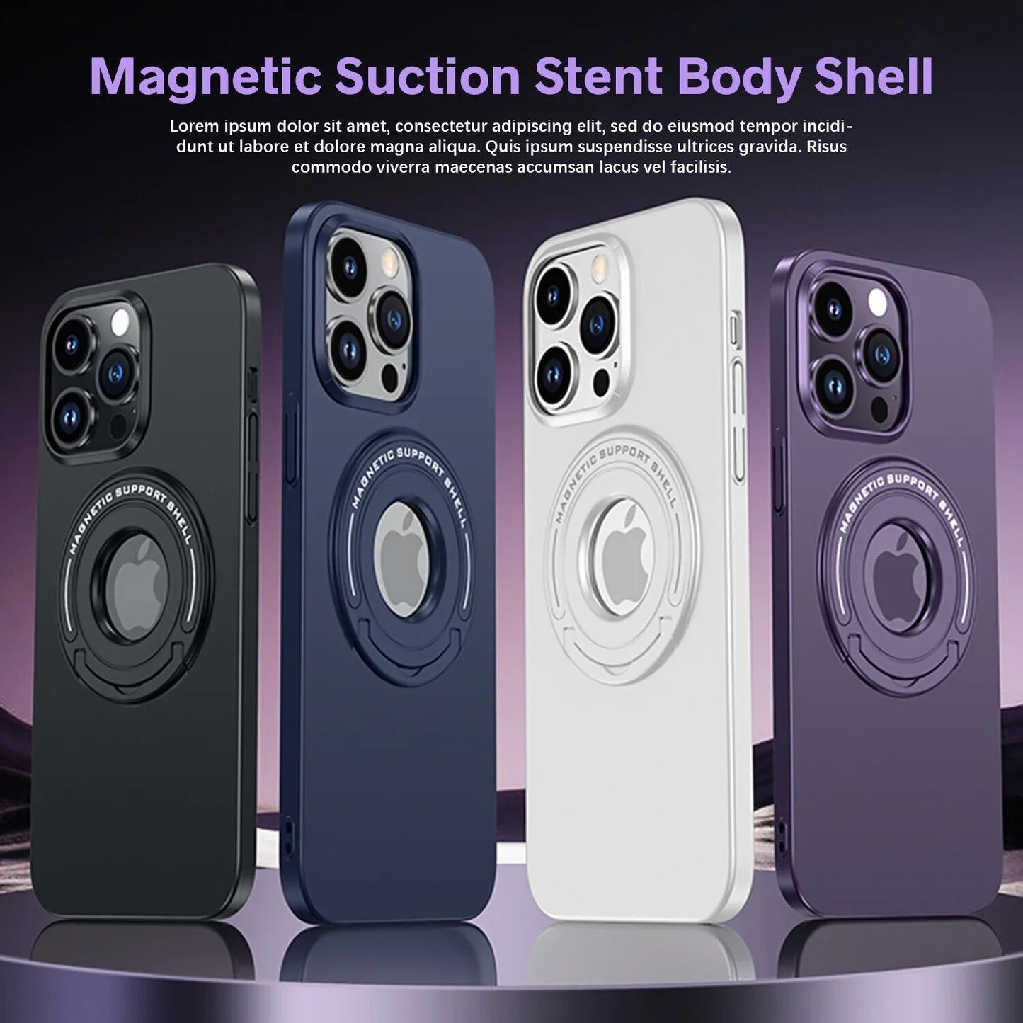 iPhone 13 Pro Magnetic Metal Stand Shockproof Case