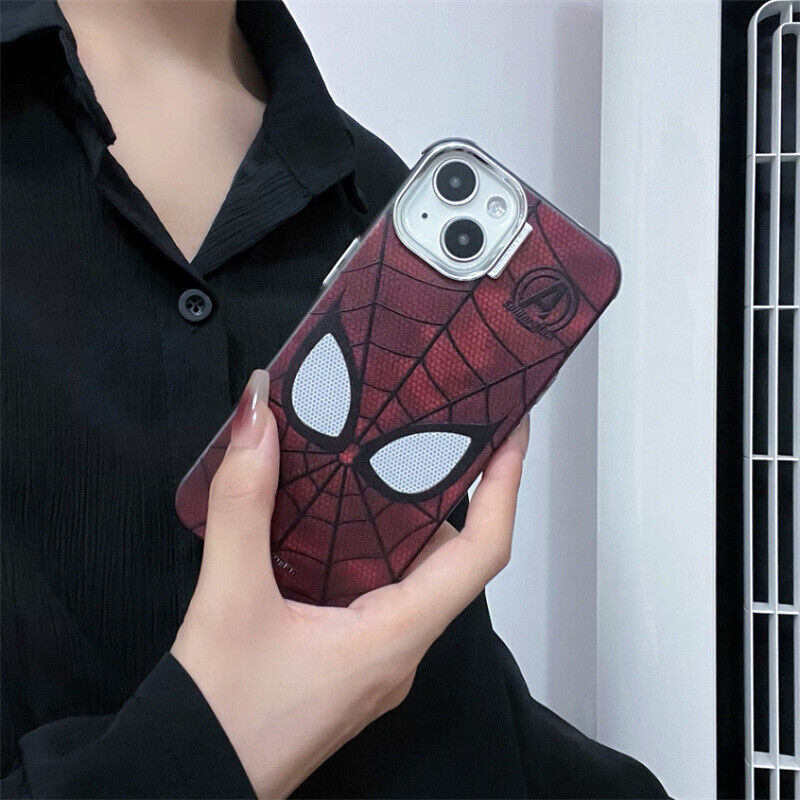 iPhone 14 Marvel Spiderman Shockproof Case - Red