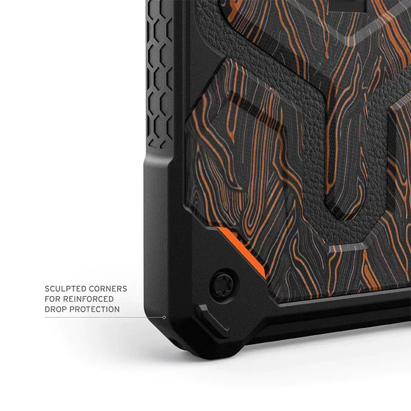 iPhone 16 Pro Max UAG Monarch Pro Carbon Protective Rugged Armor Case With Magsafe - Orange