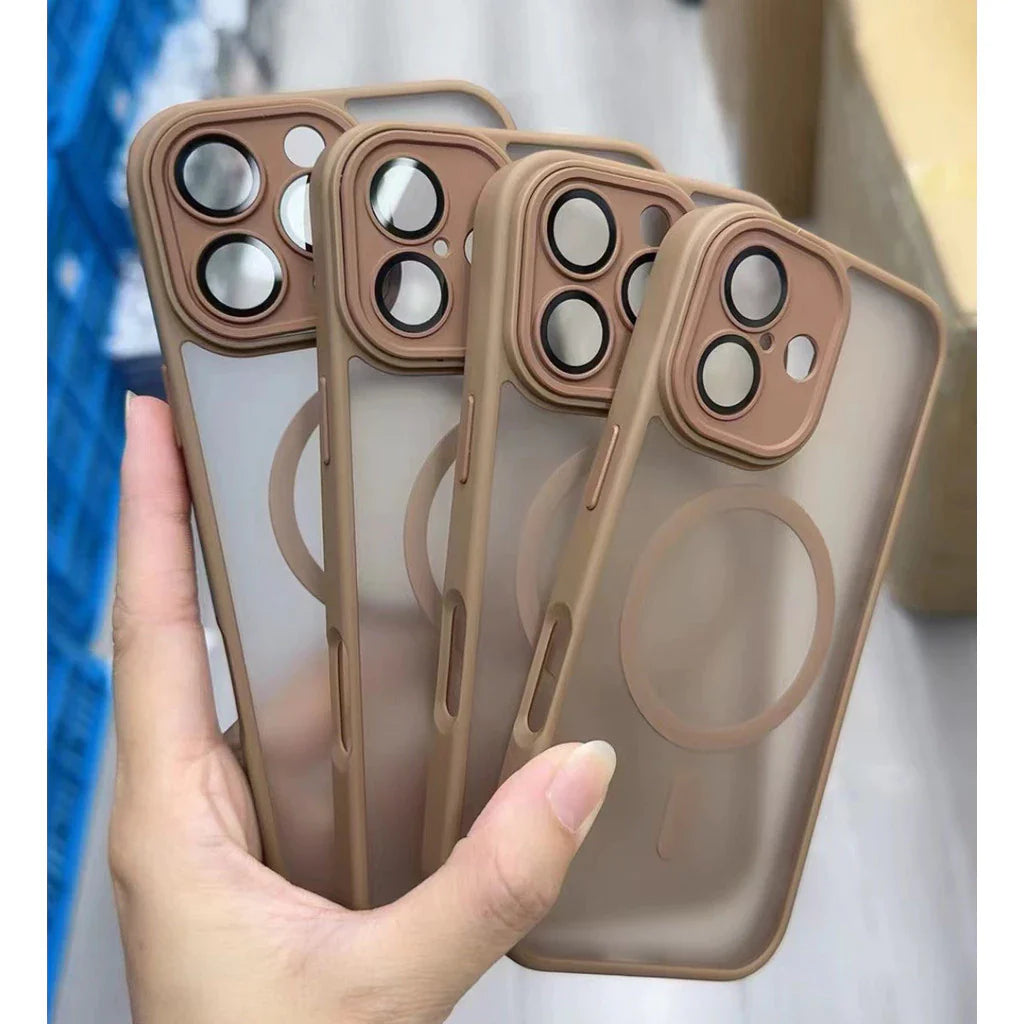 iPhone 16 Pro Max Matte Frosted Camera Protection Case with Magsafe - Desert