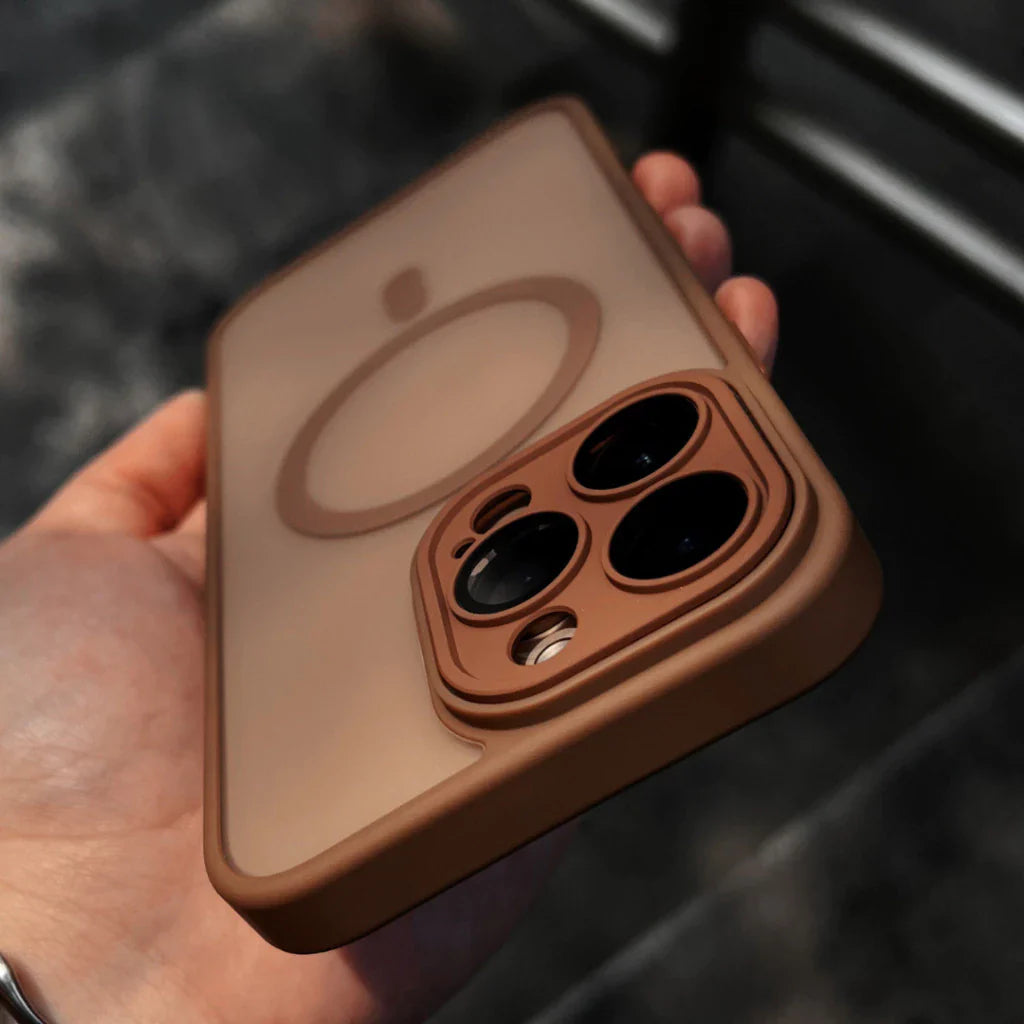 iPhone 16 Pro Max Matte Frosted Camera Protection Case with Magsafe - Desert