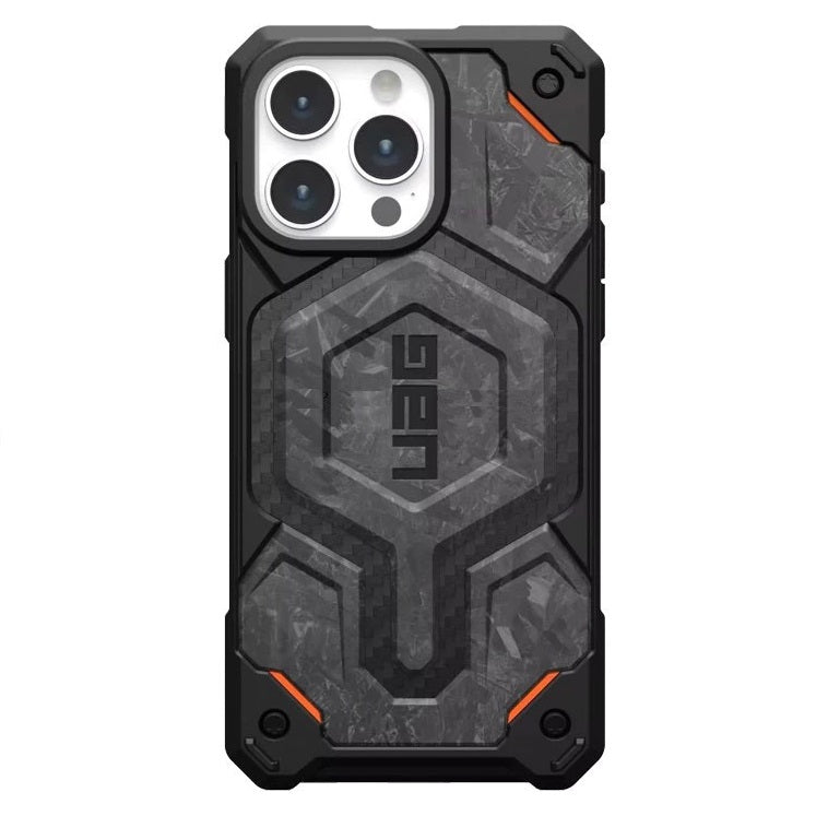 iPhone 16 Pro UAG Monarch Pro Carbon Protective Rugged Armor Case With Magsafe - Gray