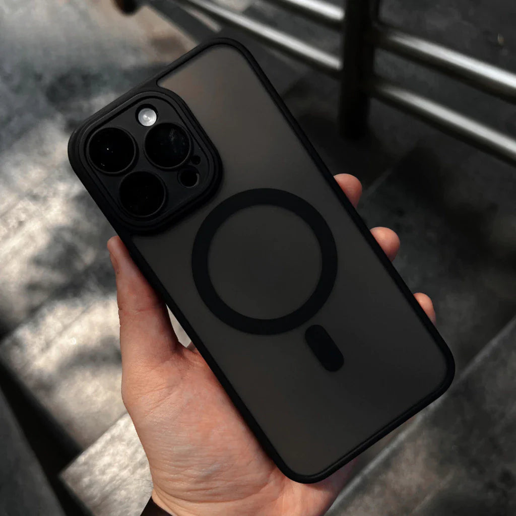 iPhone 16 Pro Matte Frosted Camera Protection Case with Magsafe - Black