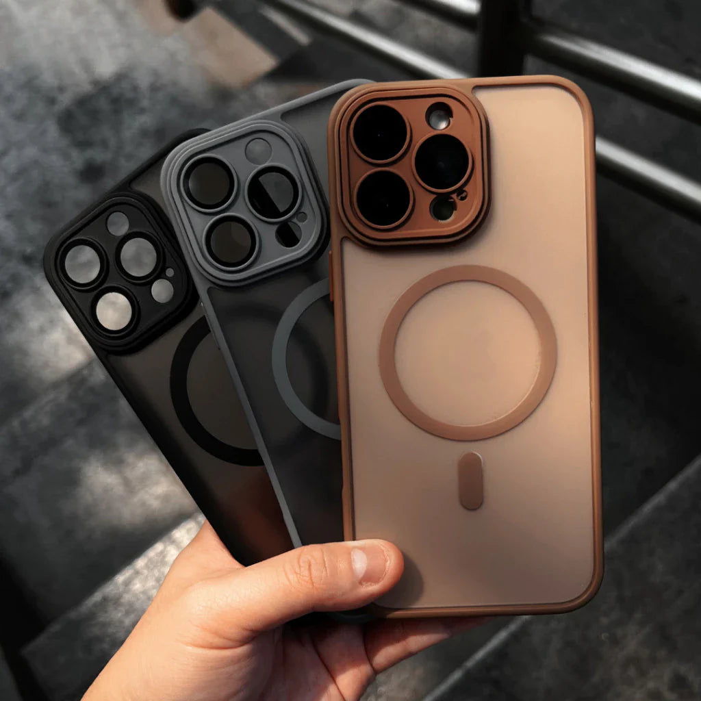 iPhone 16 Pro Max Matte Frosted Camera Protection Case with Magsafe - Desert