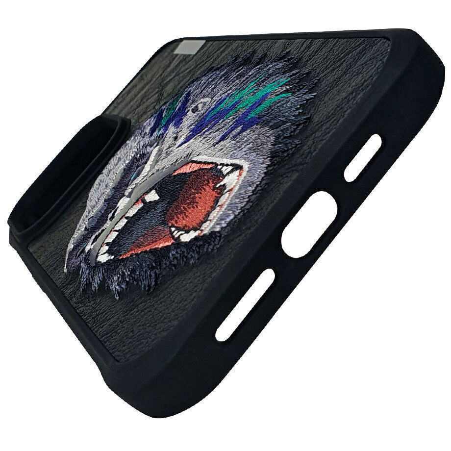 iPhone 15 Pro Max Nimmy Dazzling Series Embroidery Leather Case - Gorilla