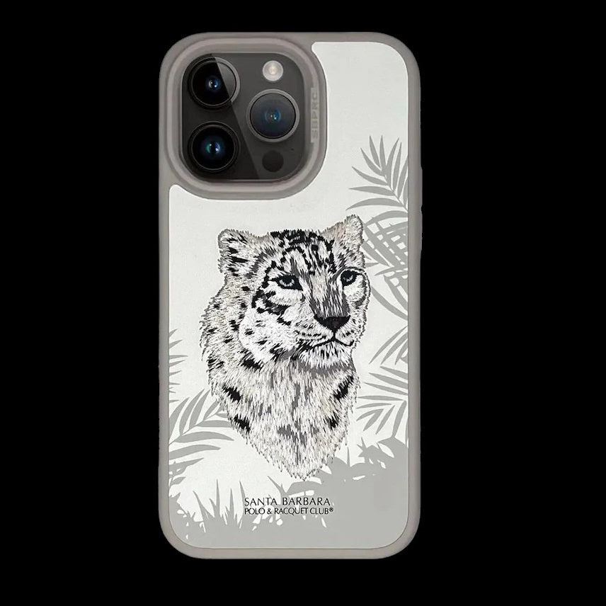 iPhone 15 Pro Max Savanna Series Santa Barbara Leather Case - White