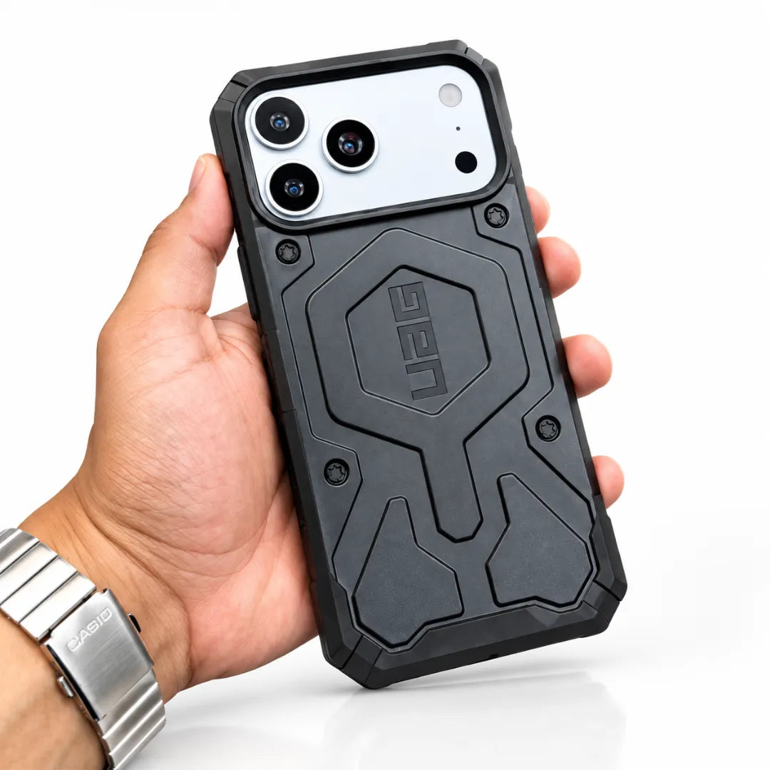 UAG Pathfinder MagSafe Case, Black, back view