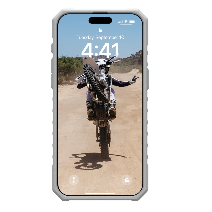 iPhone 15 Pro UAG Pathfinde Series Magsafe Shockproof Case - Titanium