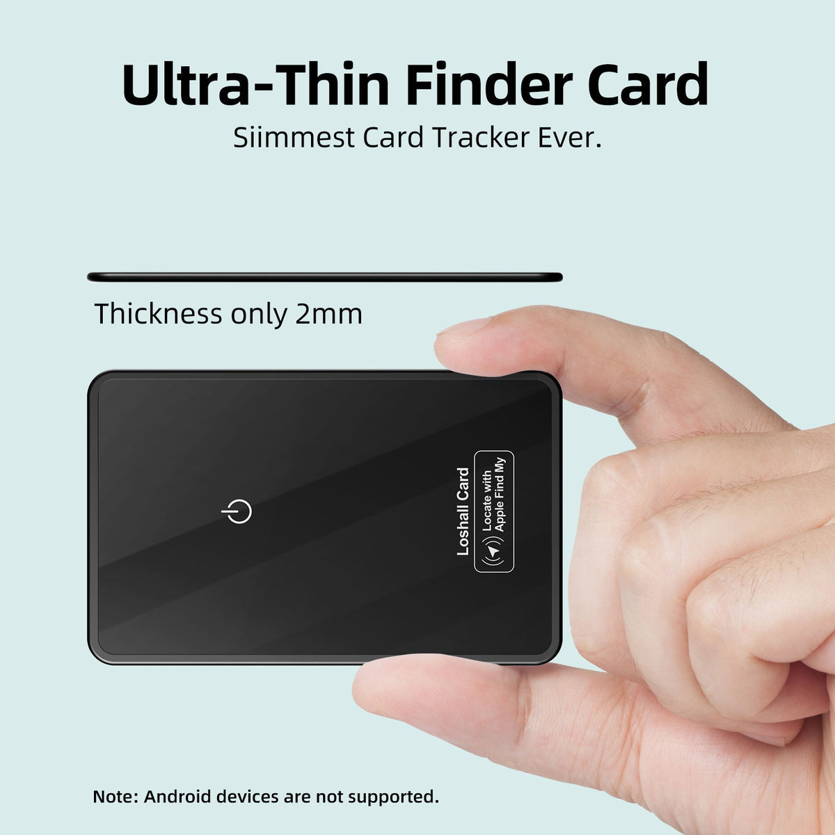 Ultra-Thin Wallet Tracker Card with Wireless Charging, photo 4