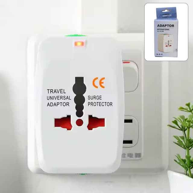 Universal International Travel Adapter with Surge Protection, photo 1