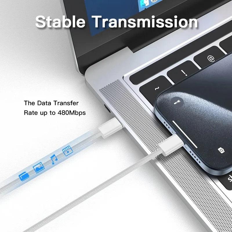 USB-C to USB-C Braided Fast Charging Cable, photo 4