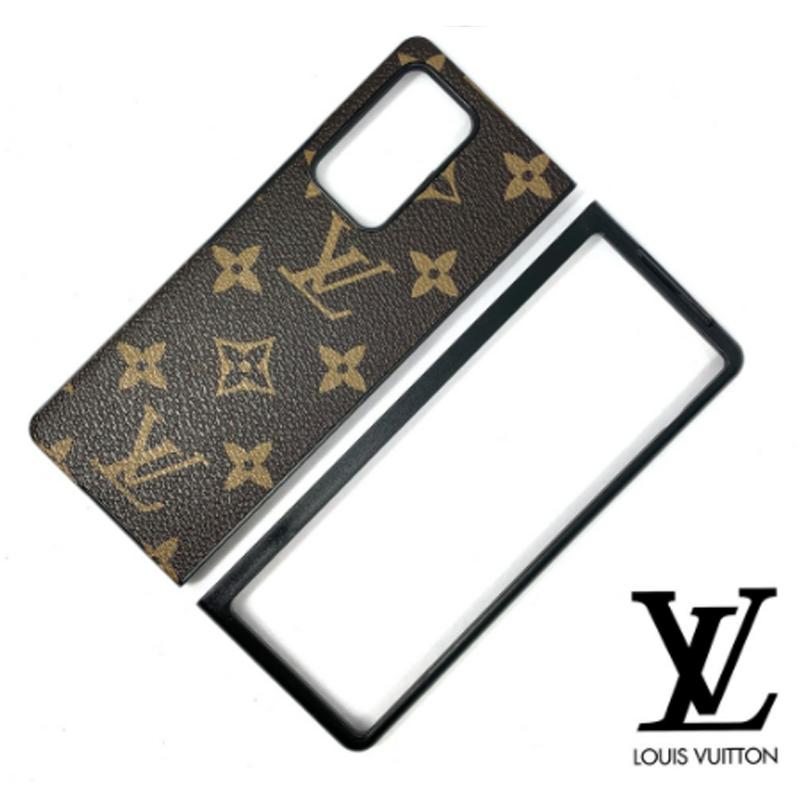 Classic Louis Vuitton Brown Monogram x Supreme Logo Samsung Galaxy Z Flip 3  5G Clear Case