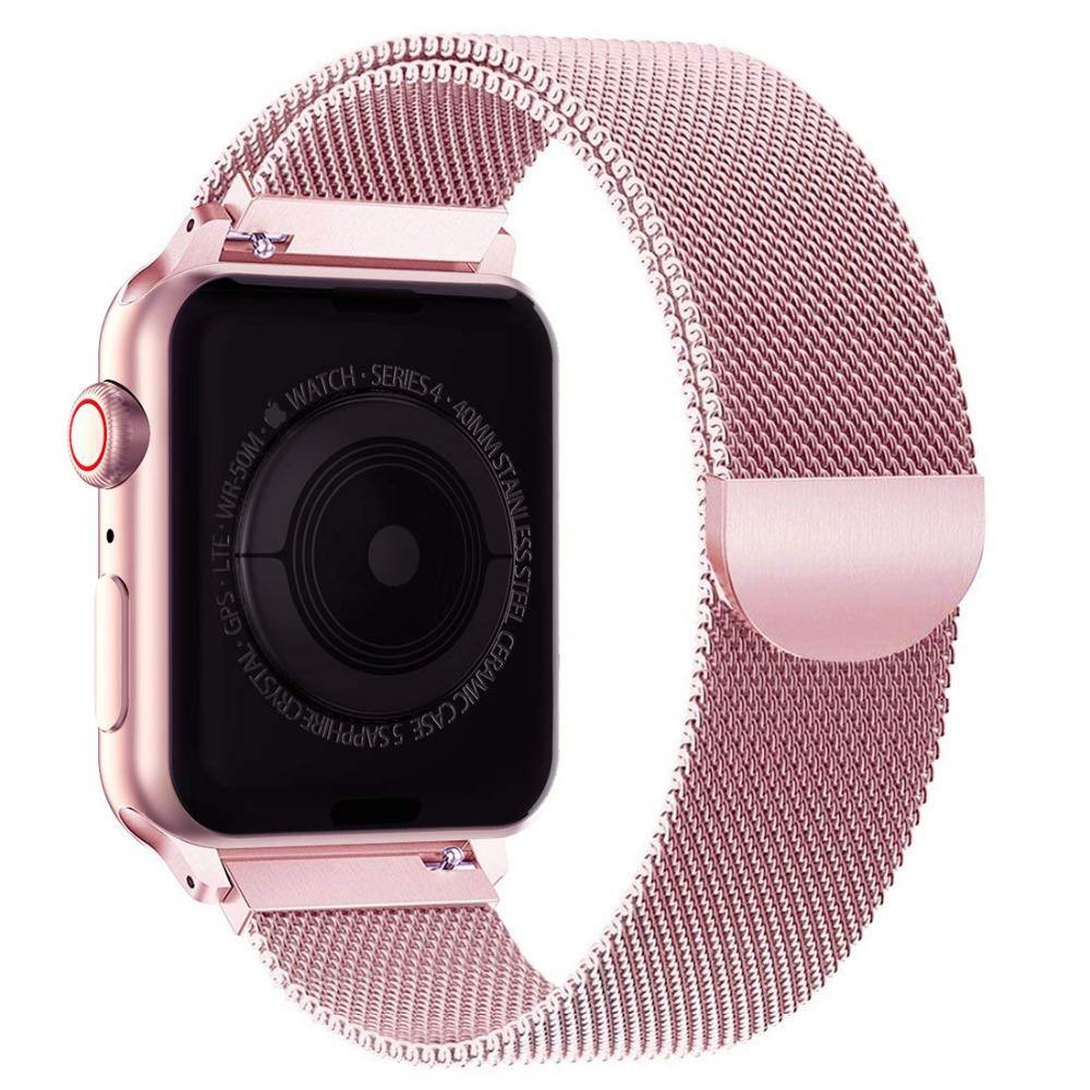 Bracelet Apple Watch Milanais (or rose) 