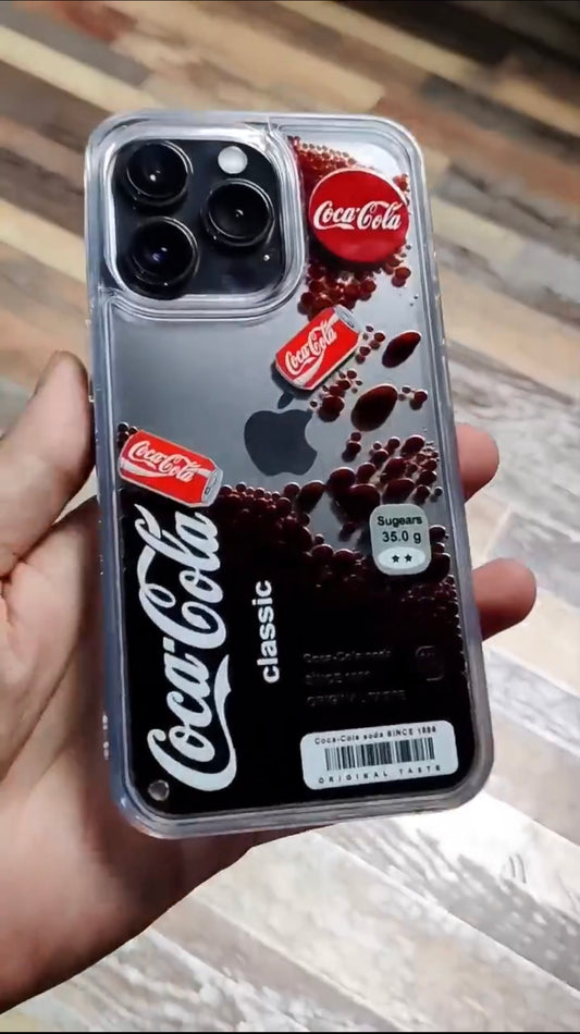 Cola iPhone Case With Floating Can