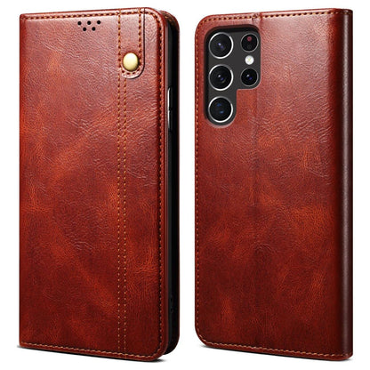 Casecart Flip Cover Samsung Galaxy S22 Ultra 5G PU Leather Vintage Case  with Card Holder and Magnetic Stand