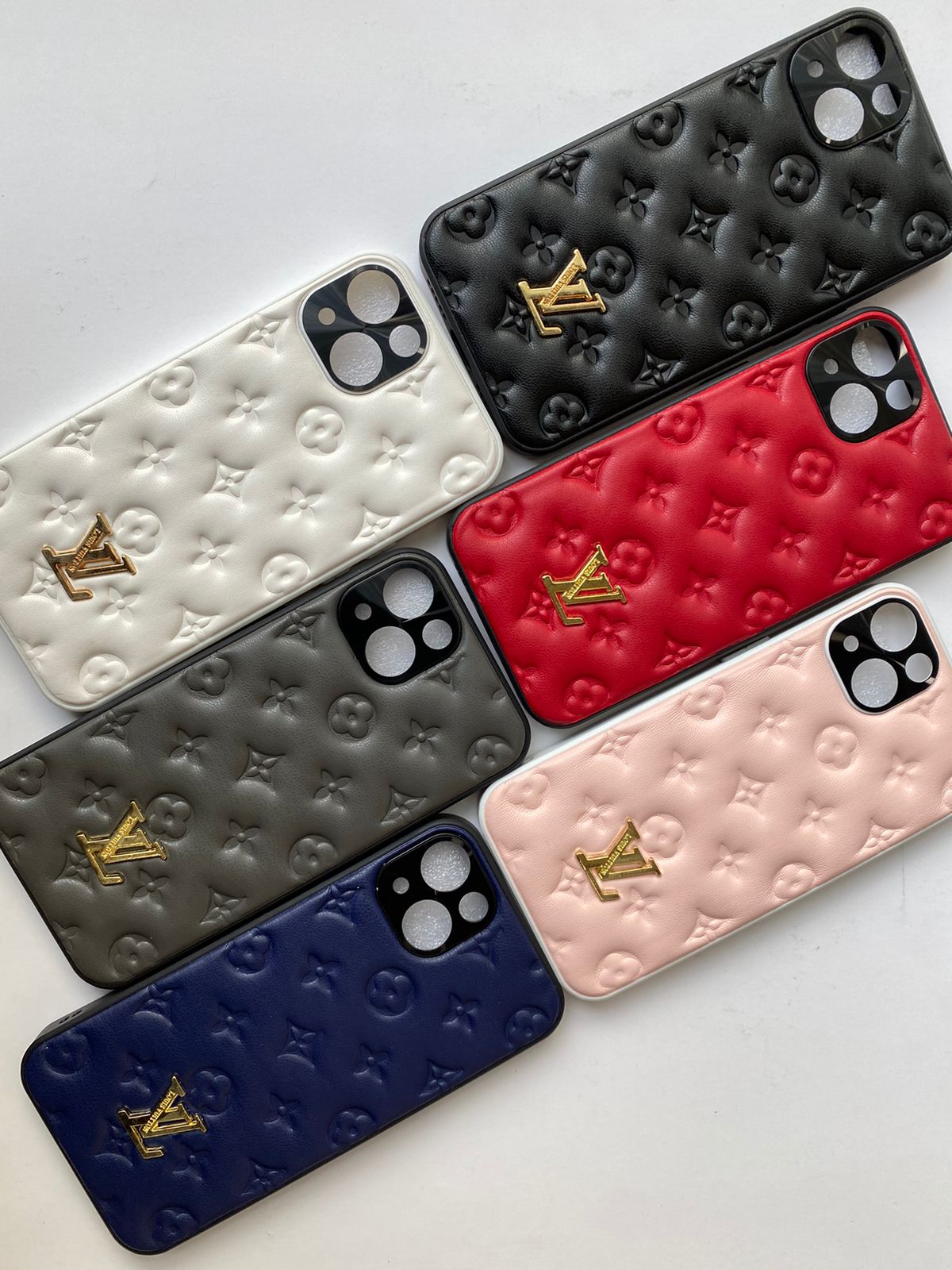 Soft LV Leather Back Case Cover For Iphone 13  Casecart India