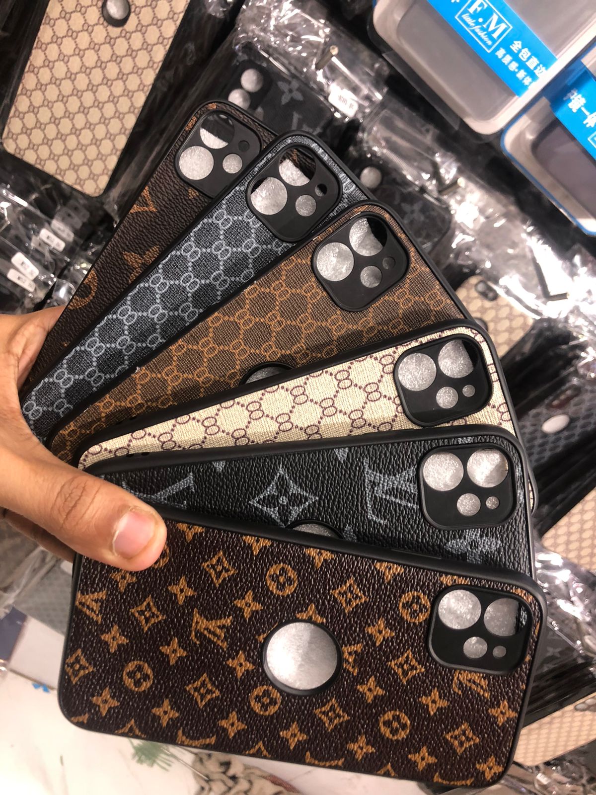 Premium LV Leather IPhone case